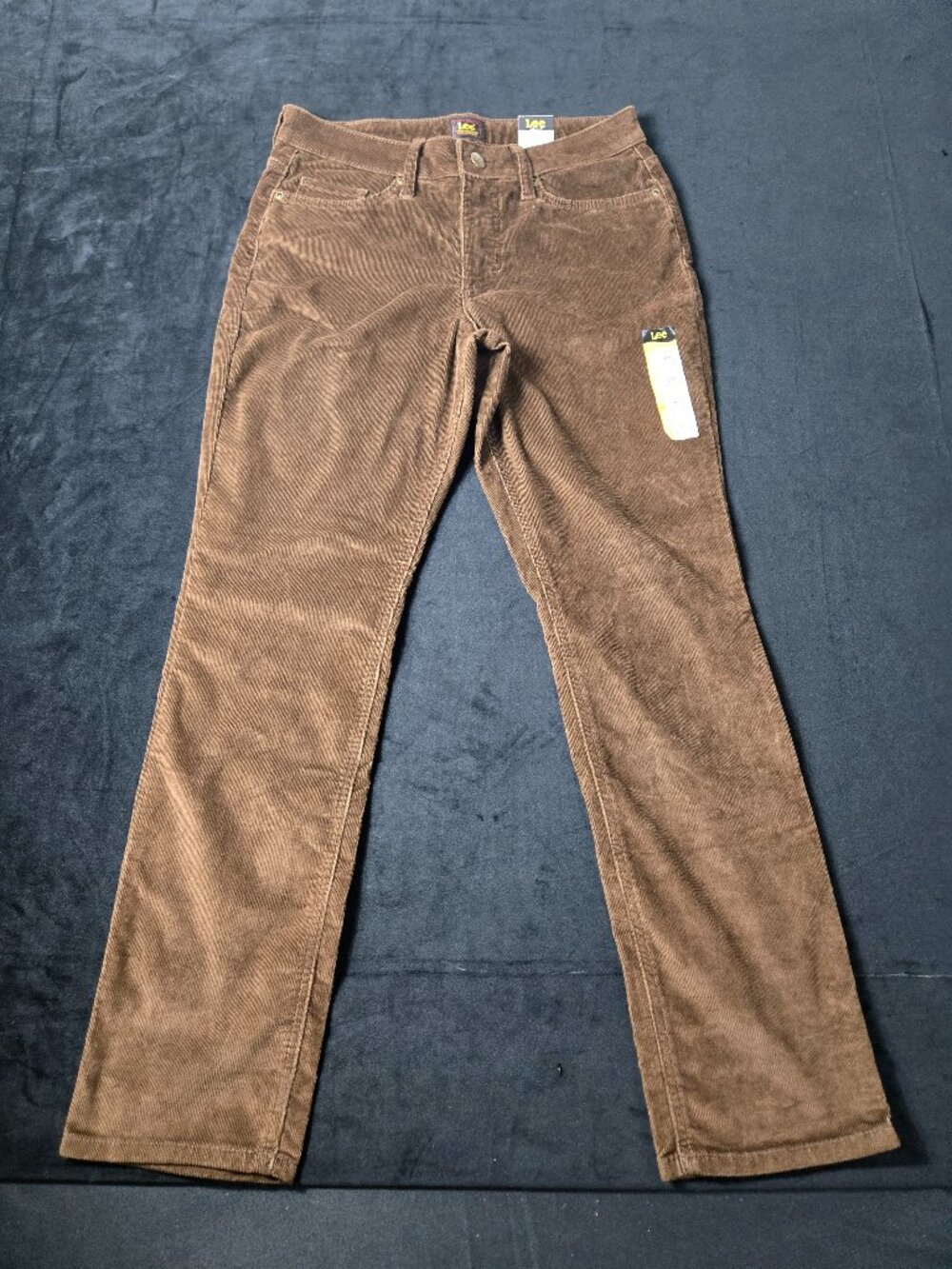 Lee Legendary Women's 10 Medium Brown Straight Corduroy Pants NWT